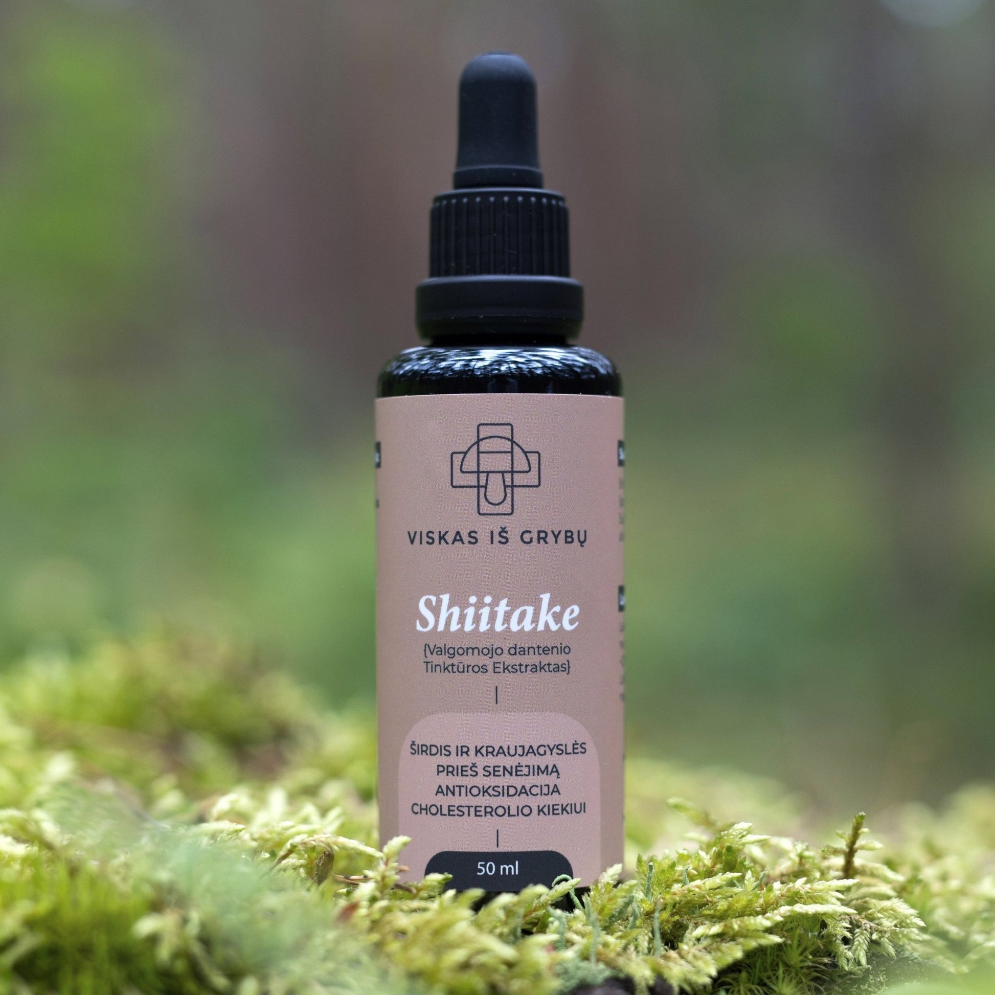 Shiitake Tinktūra - Viskas iš grybų - Grybu papildai 